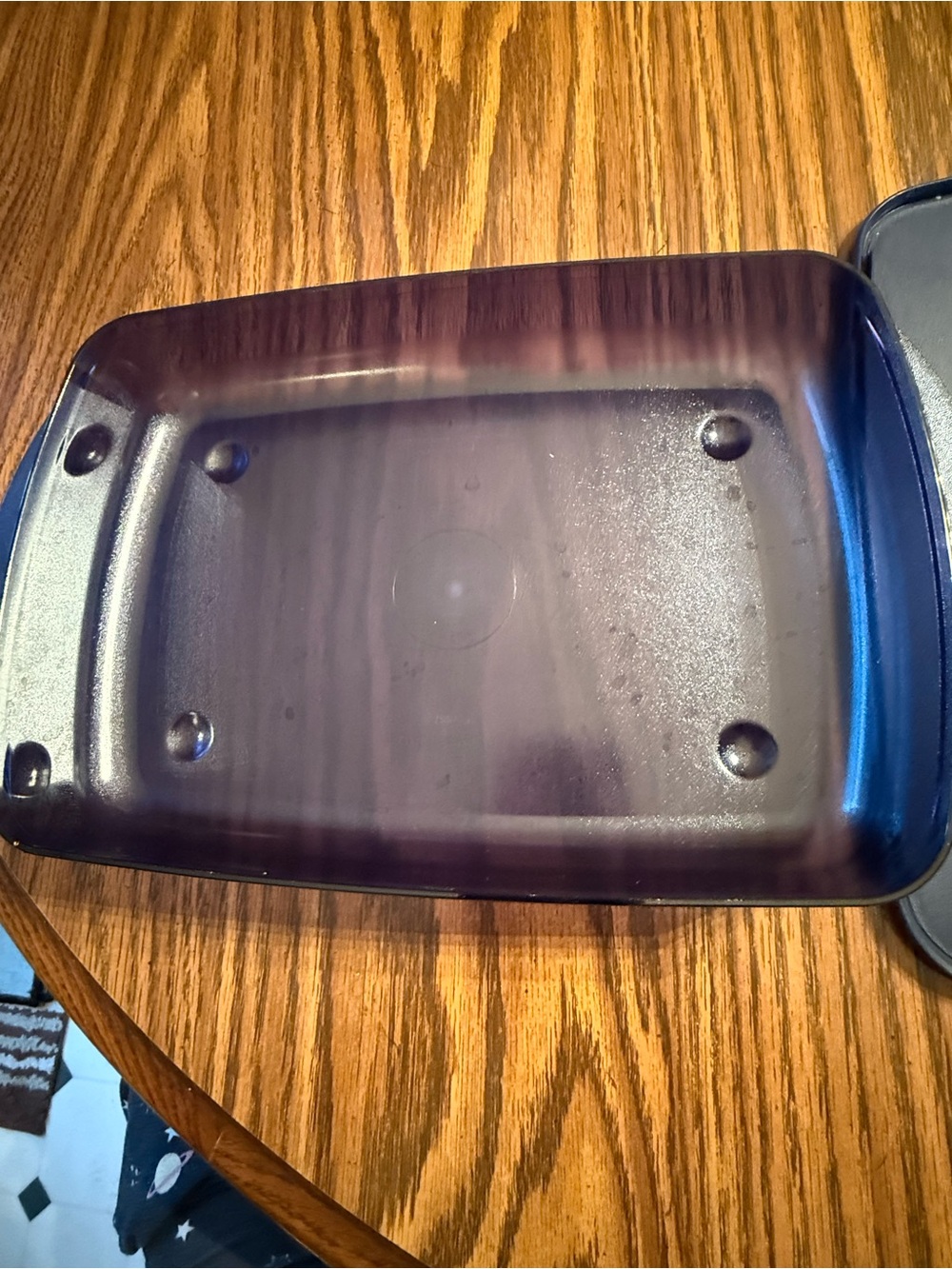 Tupperware Dark Blue Airtight Rectangular Food Storage Container - Picture 4 of 6